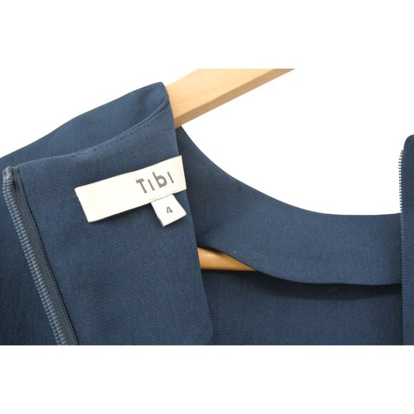 NWT Tibi Navy A-Line Mini Dress Size 4 - Picture 9 of 10